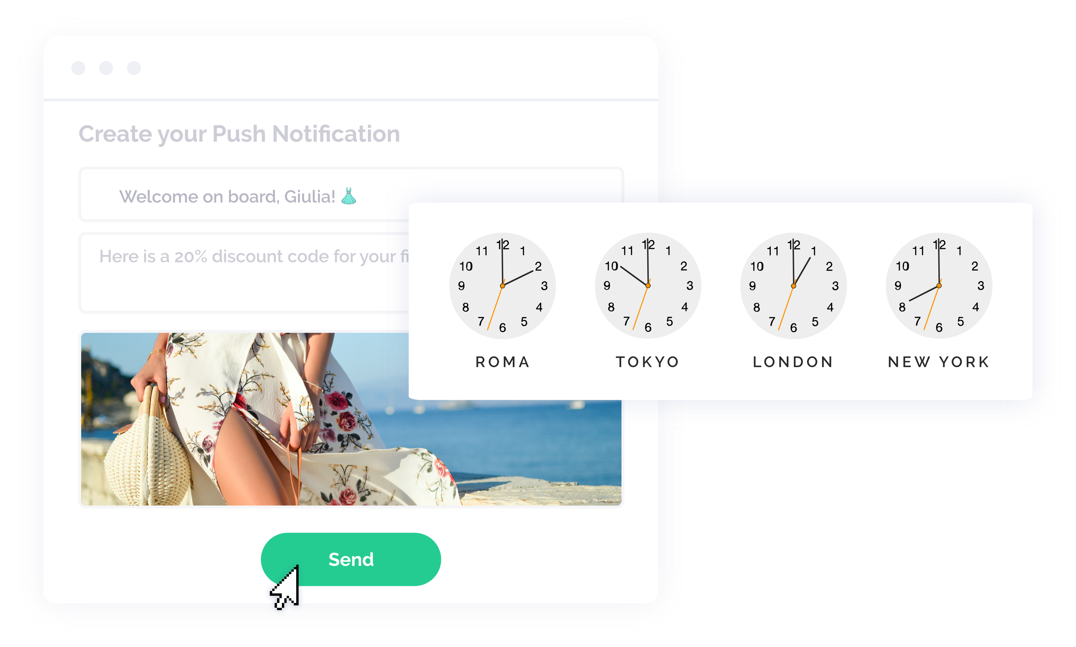 Scheduling push notifications